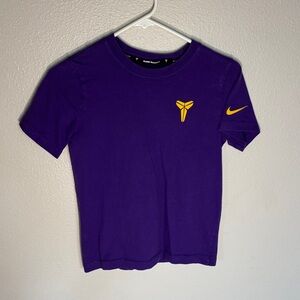 Nike Mamba Mentality Purple Tee with Yellow Accents